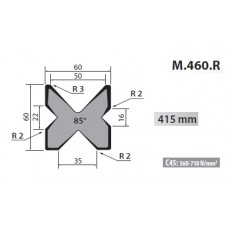 M460-R/C Rolleri Multi Vee Die 16-22-35-50mm Vee 85 Degree 415mm Long